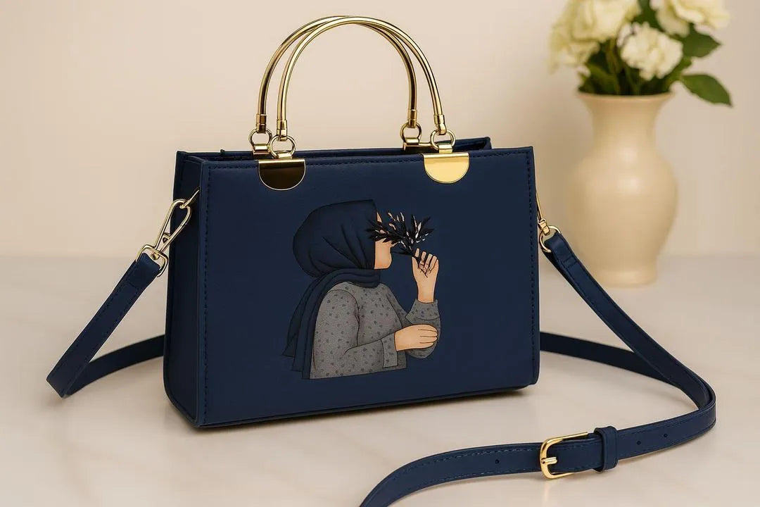 Girl’s PU Leather Printed Crossbody Bag