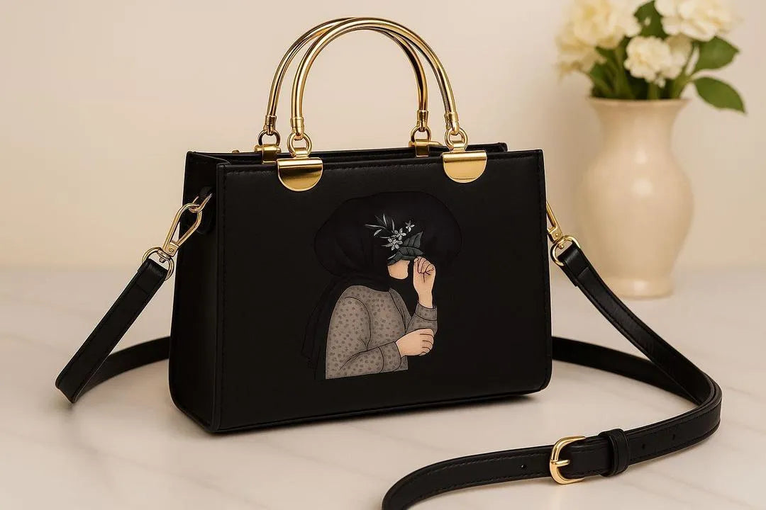 Girl’s PU Leather Printed Crossbody Bag