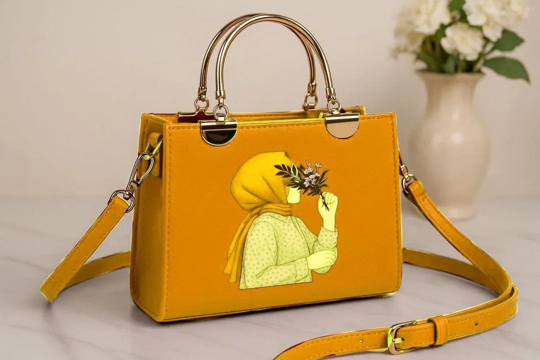 Girl’s PU Leather Printed Crossbody Bag
