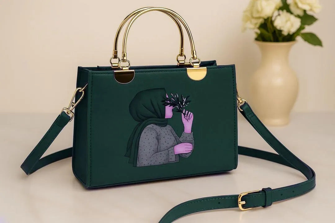 Girl’s PU Leather Printed Crossbody Bag
