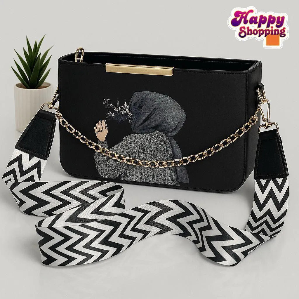 Girl’s Crossbody Bag – Hijab Girl Printed Design