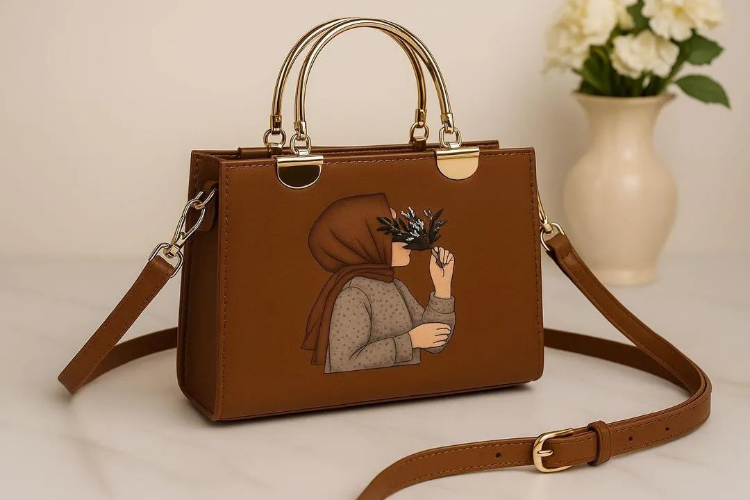 Girl’s PU Leather Printed Crossbody Bag