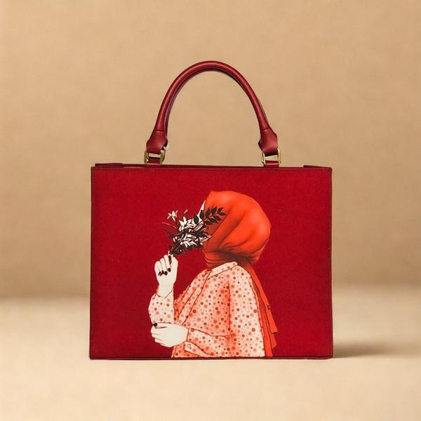 Women’s Canvas Printed Shoulder Bag