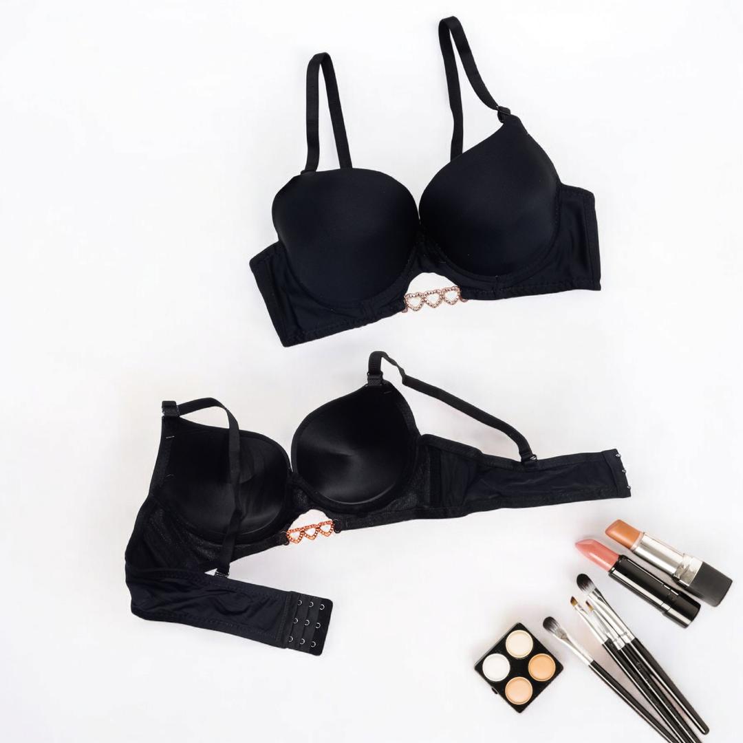 Silk Plain Comfortable And Lightweight Push Up Bra