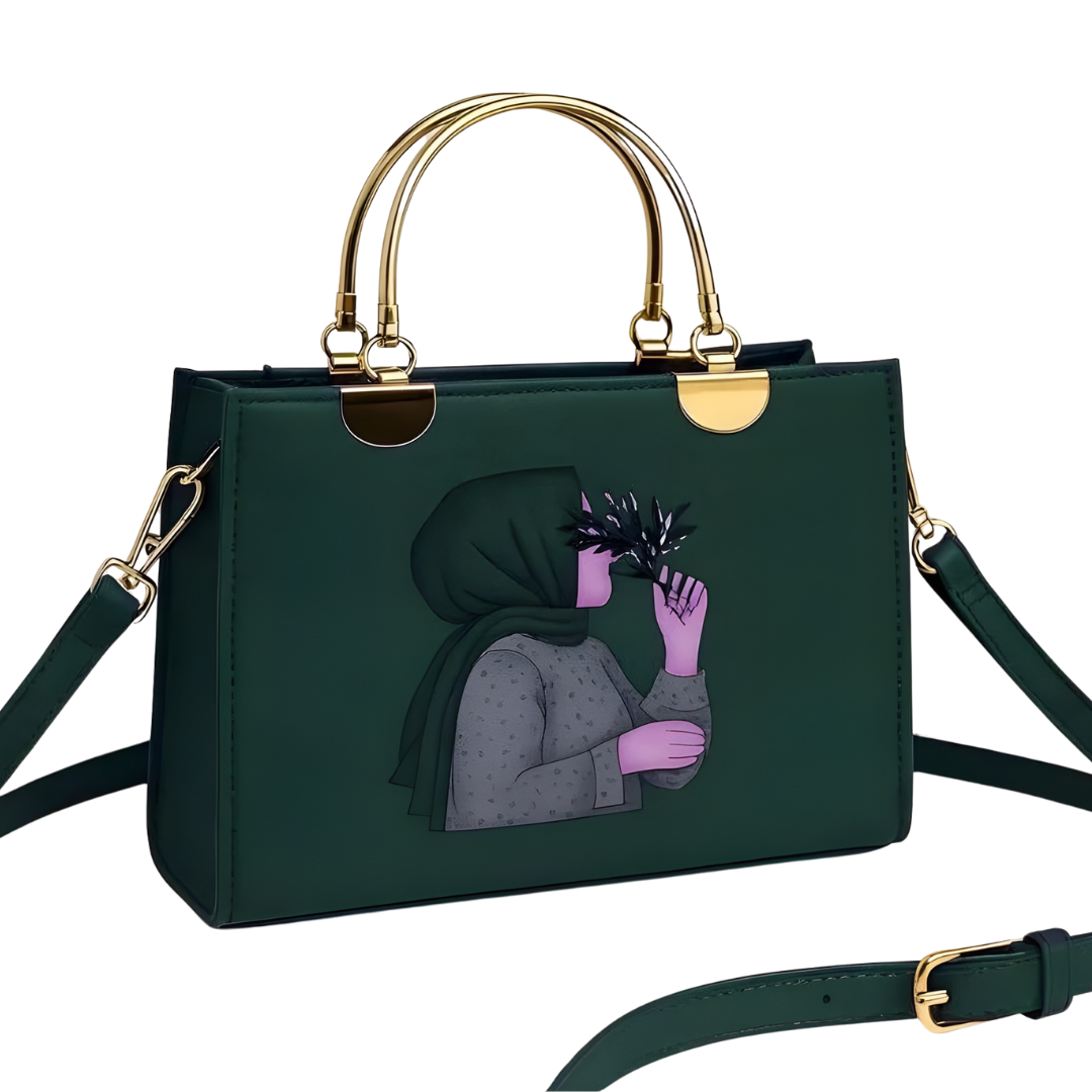 Girl’s PU Leather Printed Crossbody Bag