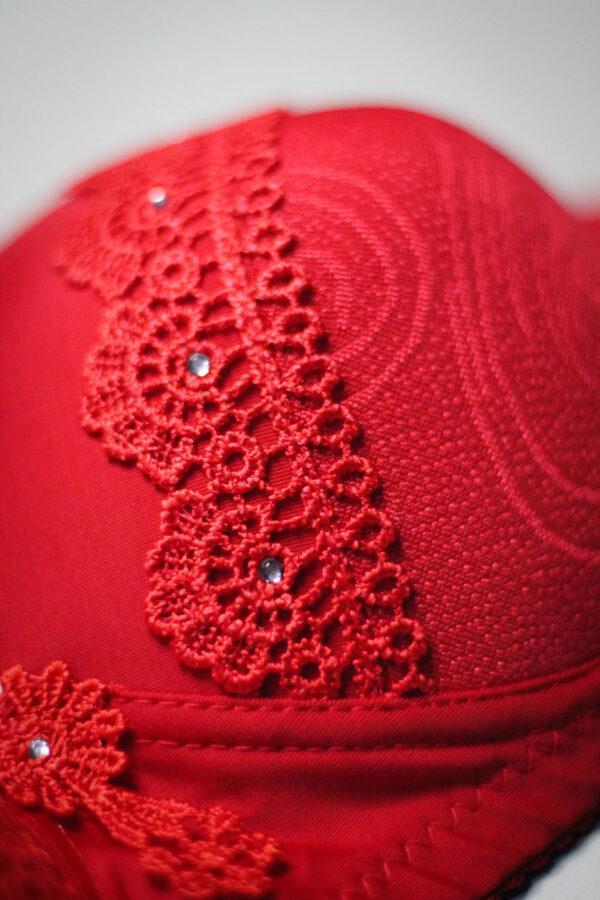 1 Pc Cotton Lace Padded Bra