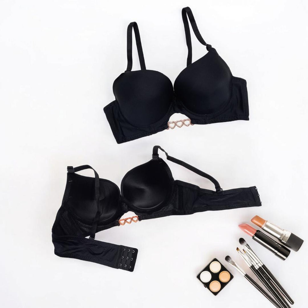Silk Plain Comfortable And Lightweight Push Up Bra