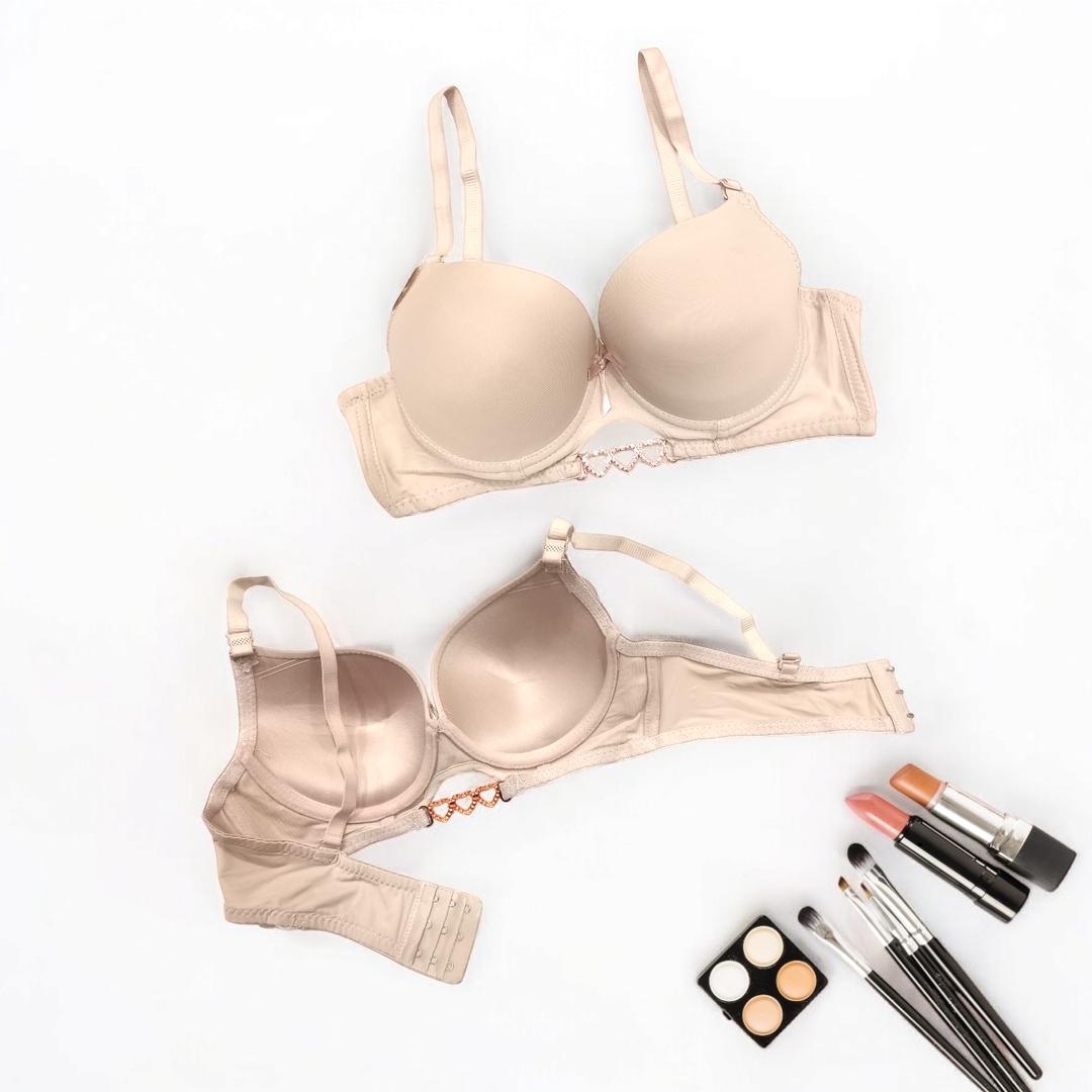Silk Plain Comfortable And Lightweight Push Up Bra
