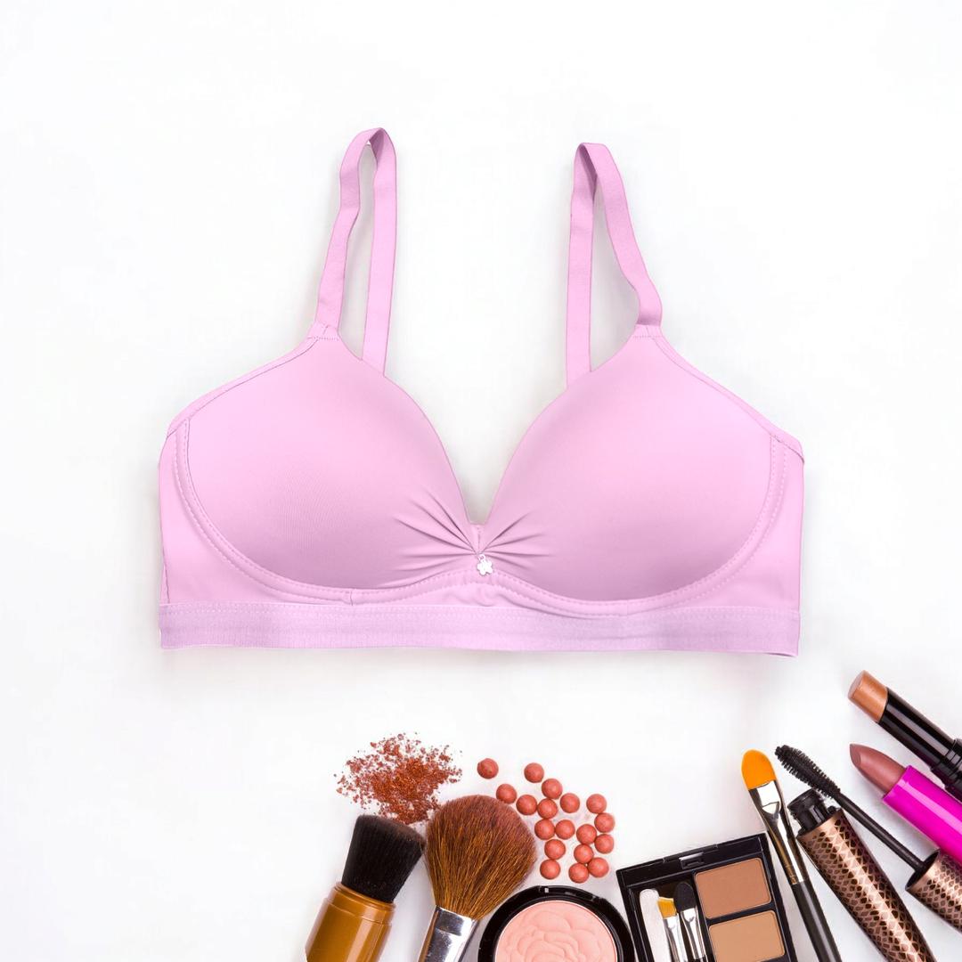 Silk Plain Comfortable And Lightweight Push Up Bra