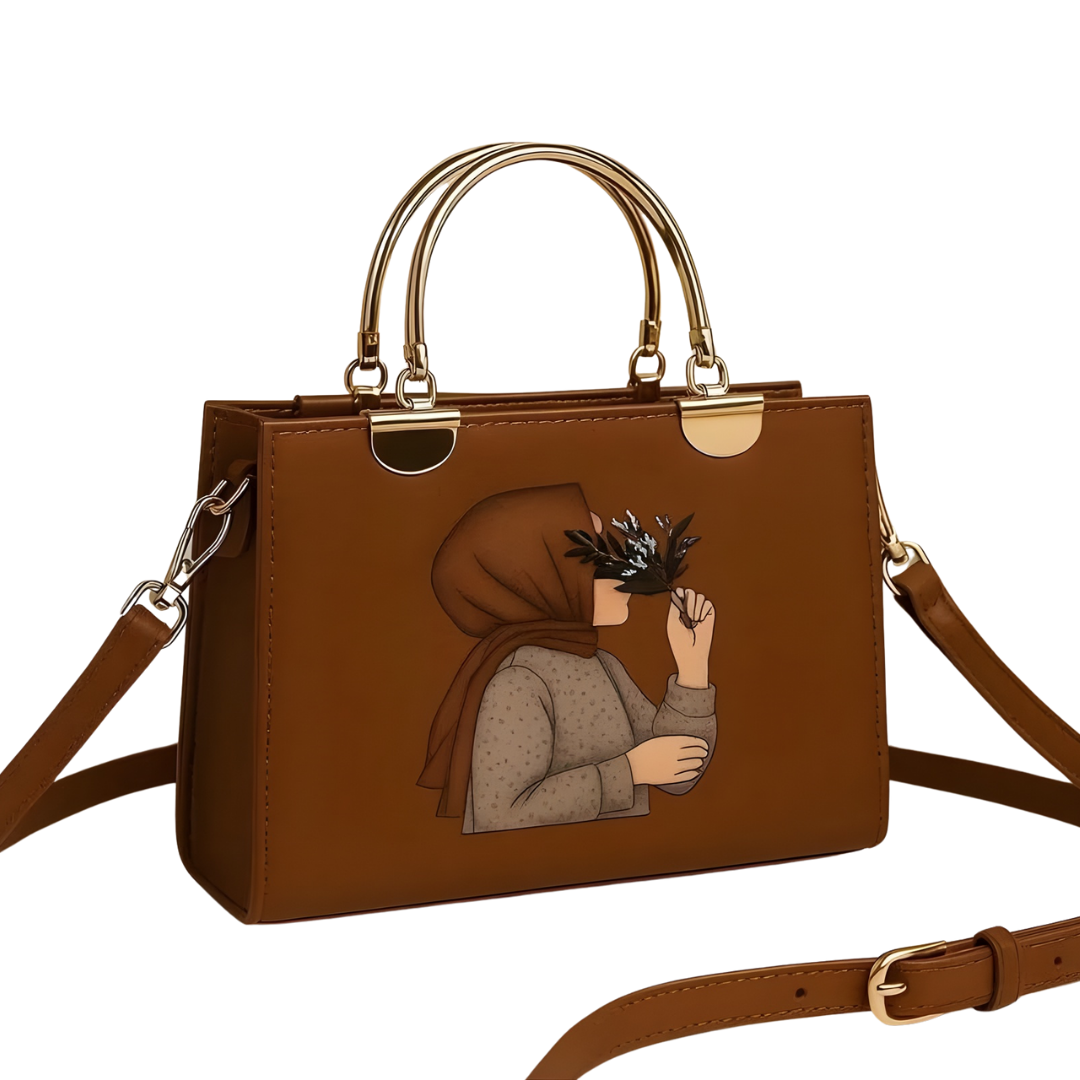 Girl’s PU Leather Printed Crossbody Bag