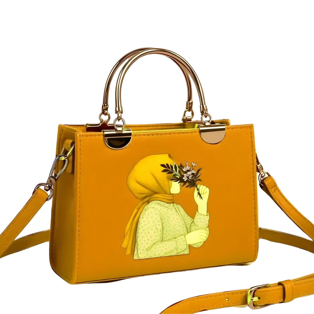 Girl’s PU Leather Printed Crossbody Bag