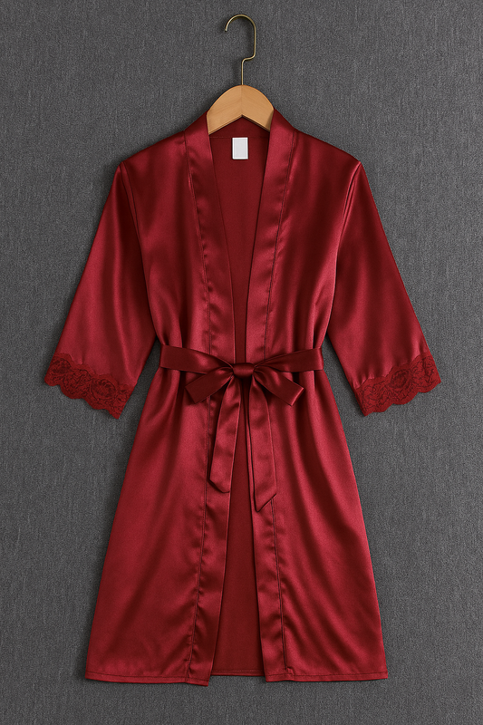 Women’s 5 Pcs Jersey Lace Nightwear Set |